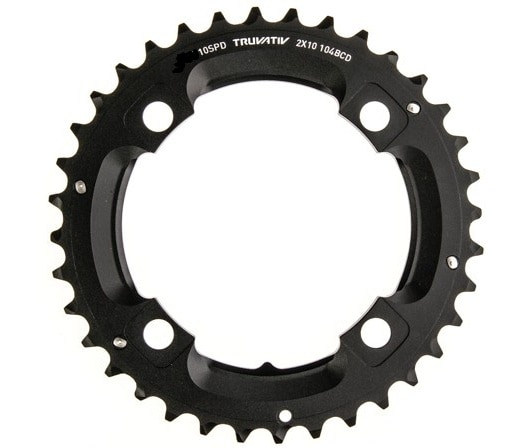 SRAM Drev, X7-X0 2-del Yttre 104mm, 36 - 38t med L-pin