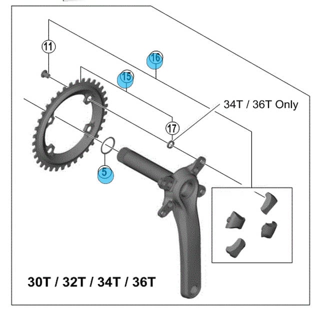 Shimano Drev, XTR M9000/20 singel 96BCD