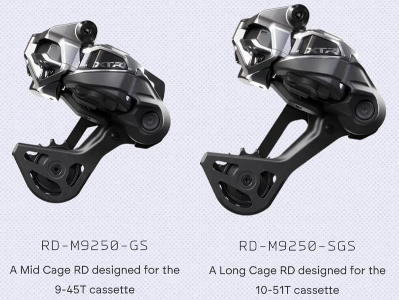 Shimano Bakväxel, XTR M9250 Di2