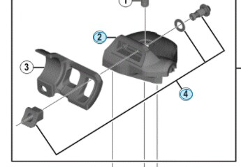 Shimano Skruv, Installationsskruv SL-M9000 I-spec med mutter