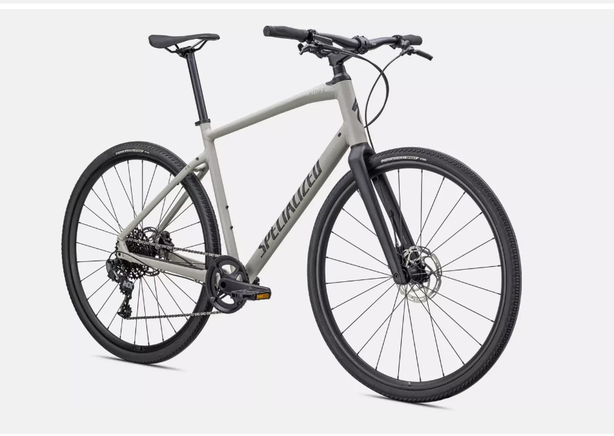 Specialized Cykel, Sirrus X 4.0, WHITE MOUNTAINS / TAUPE / SATIN BLACK REFLECTIVE