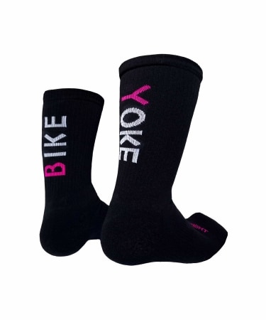 Bike Yoke Socka, Socks 2.0 High, Black/Pink