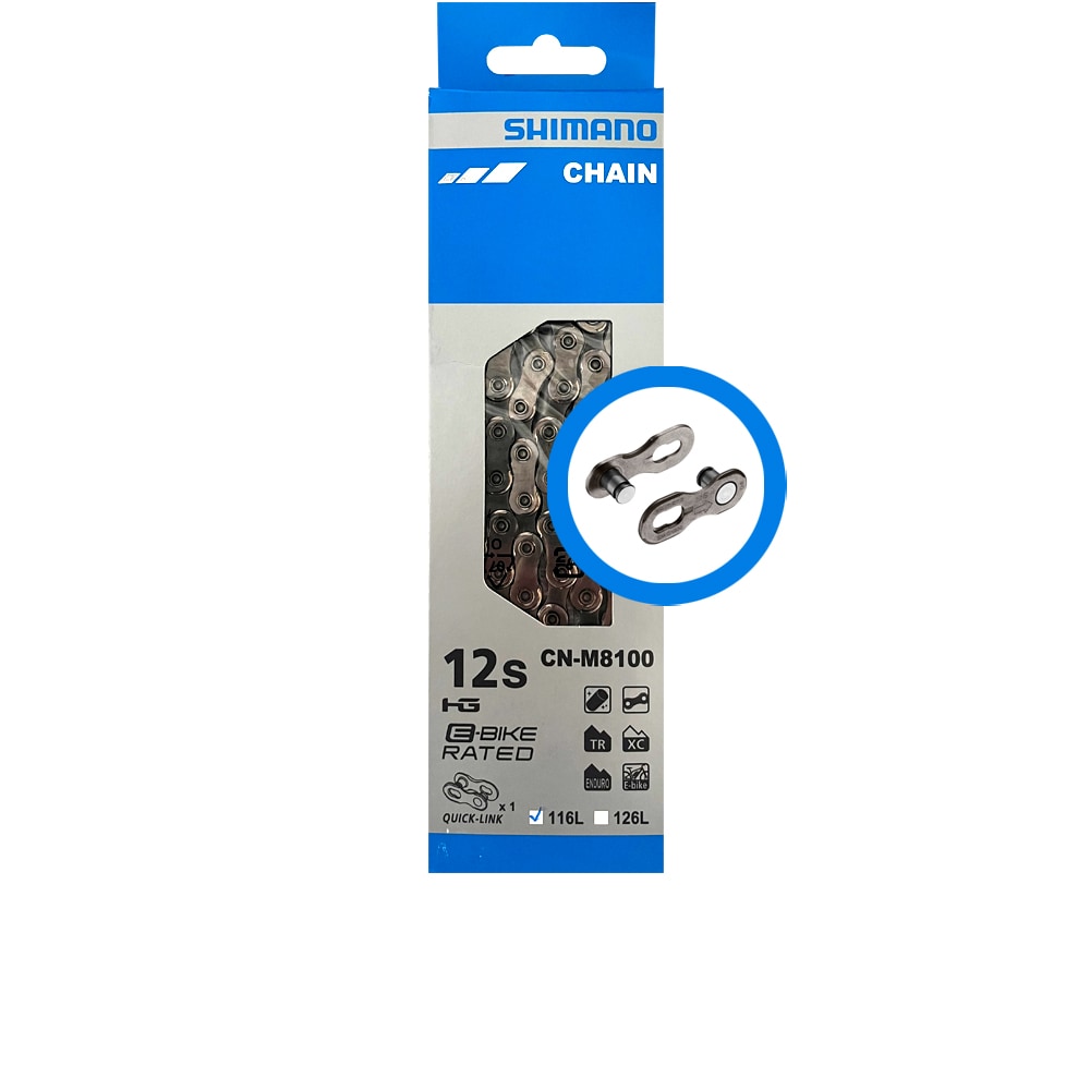 Shimano Kedja, M8100 Ultegra/XT 116L, 12-Delad