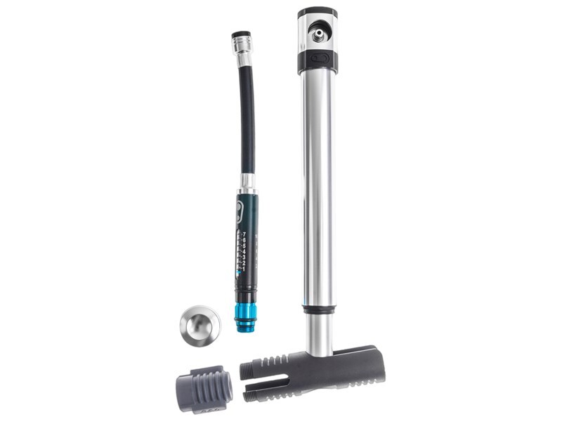 Crankbrothers Pump, Klic HP Gauge/CO2, Silver