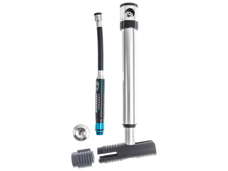 Crankbrothers Pump, Klick HV Gauge med CO2, Silver