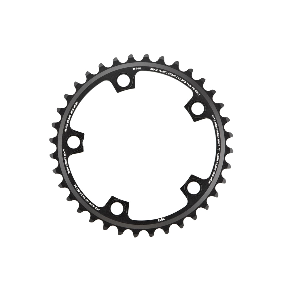 SRAM Drev, RED/Force22, YAW 11sp, 36t - 5 bult x 110 mm, Inre