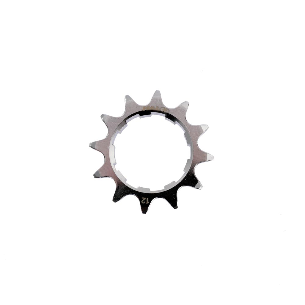 Halo Fat Foot Cog, CNC Cr-mo, HG Spline, 7mm Fat Foot, 1/8", Chrome, Diverse Storlekar