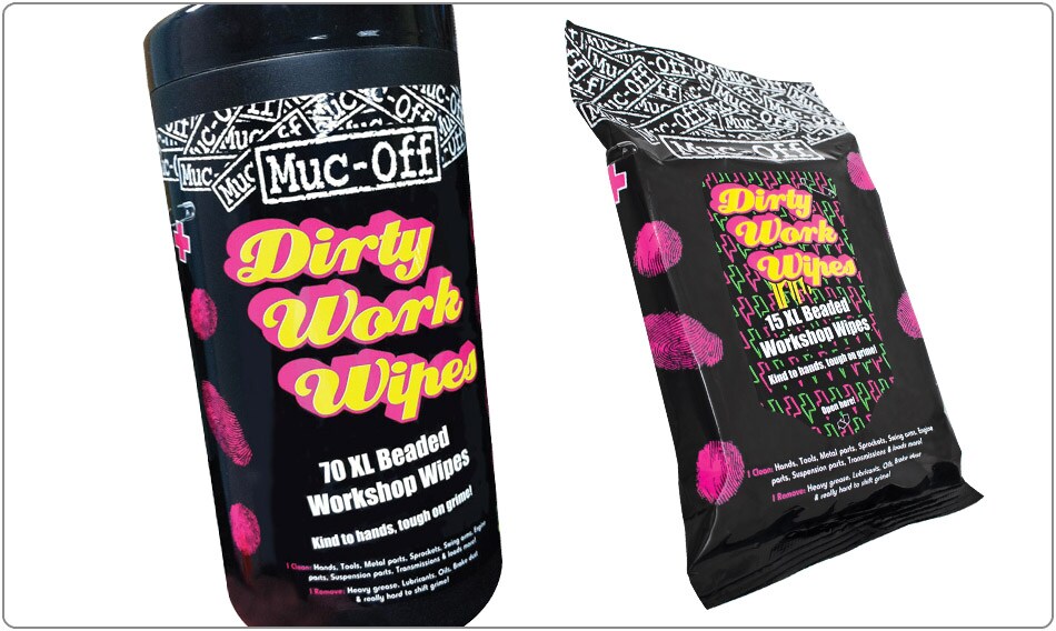 Muc-Off Rengöring, Dirty Work Wipes, 15 pack