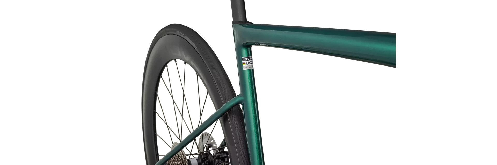 Specialized Cykel, Tarmac SL8 Pro, GLOSS PINE GREEN METALLIC / WHITE