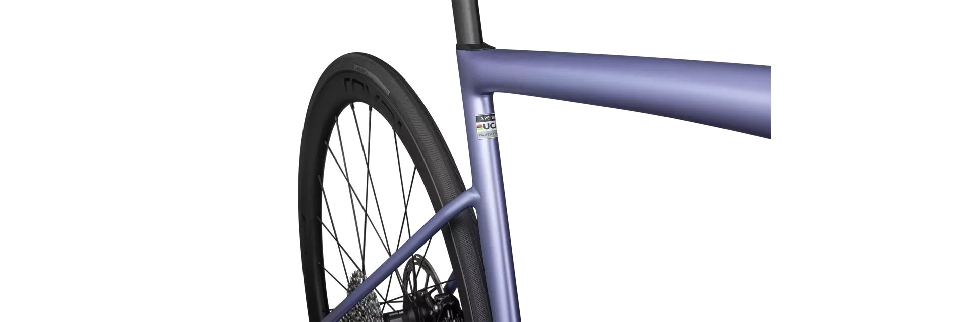 Specialized Cykel, Tarmac SL8 Expert, SATIN POWDER INDIGO TINT OVER SILVER DUST / WHITE