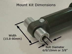 RockShox Distanser, Rear Shock Mounting Hardware, Diverse storleksval