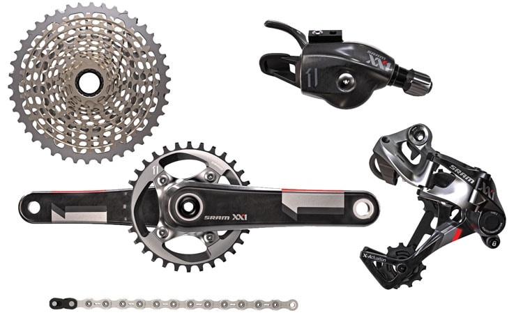 SRAM Grupp, XX1 1x11, 28T GXP, Fatbike