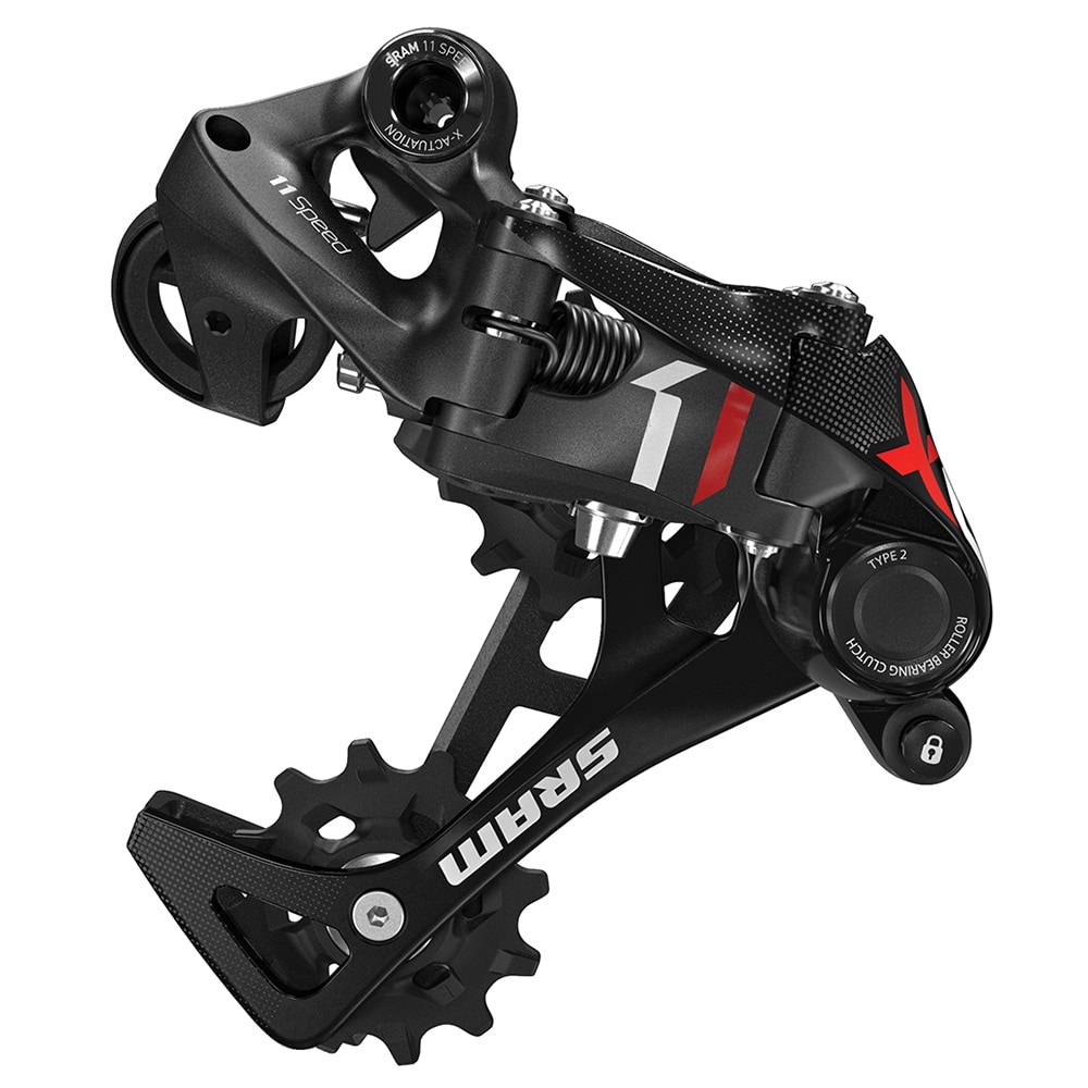 SRAM Bakväxel, X01 X-Horizon 11sp, Svart/Röd