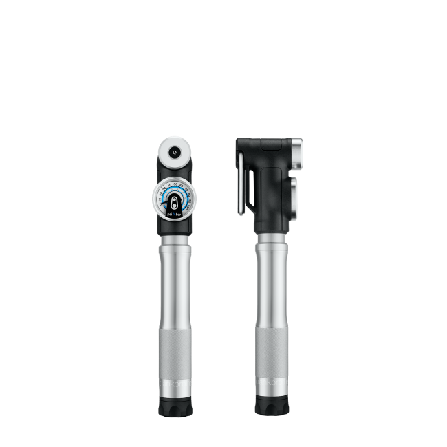 Crankbrothers Pump, Mini Sterling Short Gauge, Silver