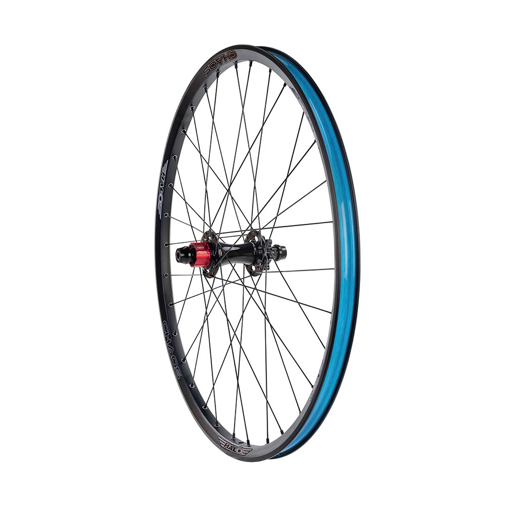 Halo Chaos 26 Rear, MT-SS Supadrive Disc Hub 10x135 Bult, Black DB Spokes, Black